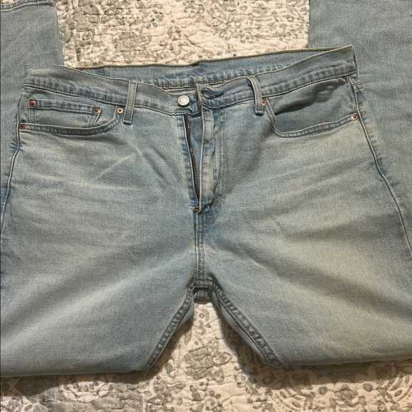 Levi's Blue Straight Jeans Classic Fit - Picture 3 of 7